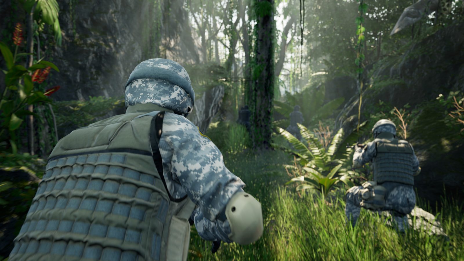 Tactics: Squad bewegt sich durch dichten Dschungel