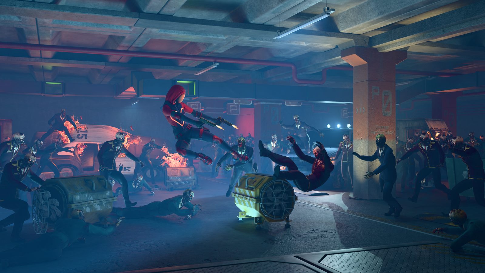 Zombie – Vegas: Team kämpft gegen eine Zombie-Horde in der Tiefgarage